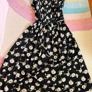 Snidel Floral Black and White Dress